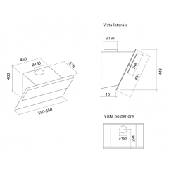 Вытяжка Falmec Design VERSO 55 WHITE CVXN55.E0P2#ZZZF490F