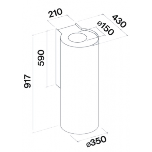 Вытяжка Falmec POLAR EVO GOLD 35 CPON90.E11P2#EUC490F