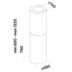 Вытяжка Falmec POLAR EVO IS GOLD 35 CPOI90.E11P2#EUC490F
