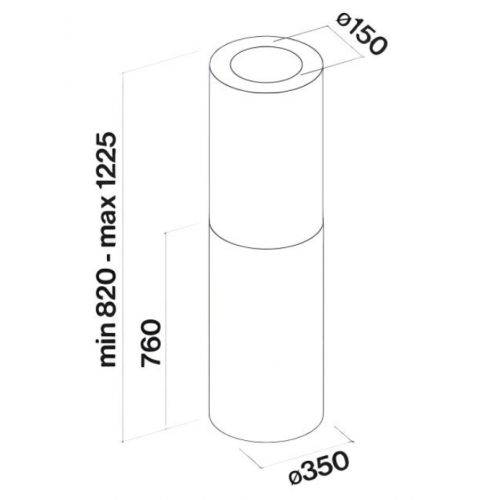 Вытяжка Falmec POLAR EVO IS GOLD 35 CPOI90.E11P2#EUC490F