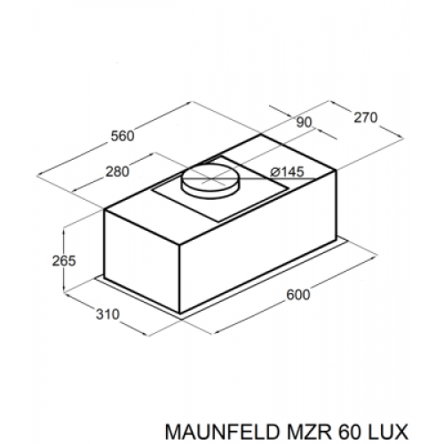 Вытяжка Maunfeld MZR 60 Lux White