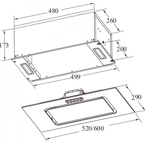 Вытяжка Weissgauff Aura 900 BL