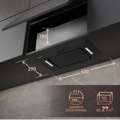 Вытяжка Weissgauff Aura 900 BL