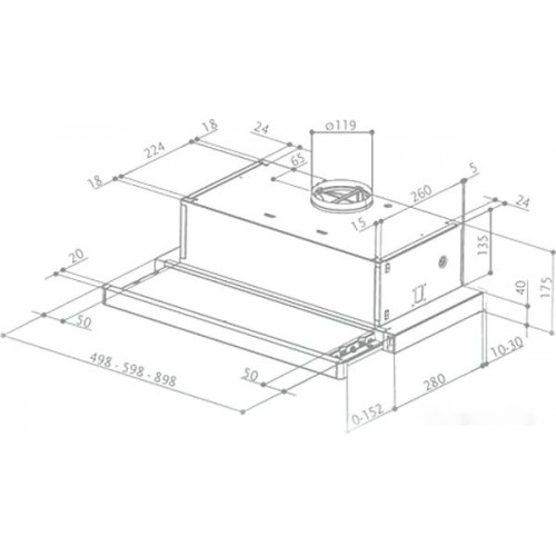 Вытяжка Faber Flox Glass BK A50 315.0567.355