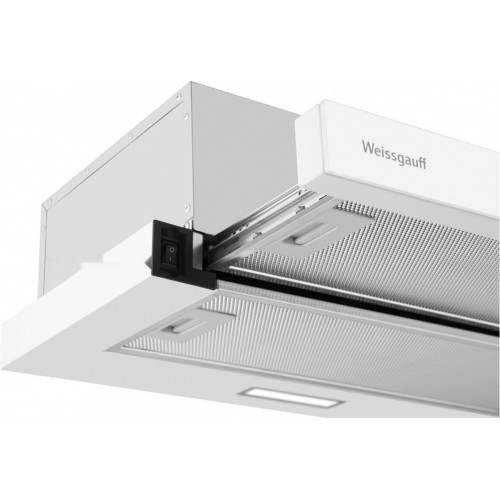 Вытяжка Weissgauff TEL 600 2M White Glass