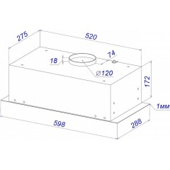 Вытяжка Zorg Basta 1030 60 M (белый)