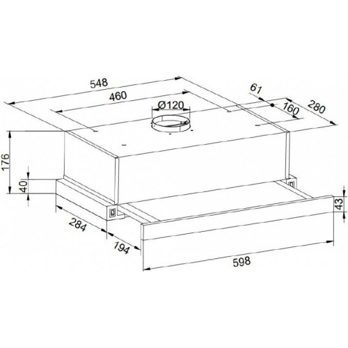 Вытяжка Zorg Slim 1030 60 M (черный)