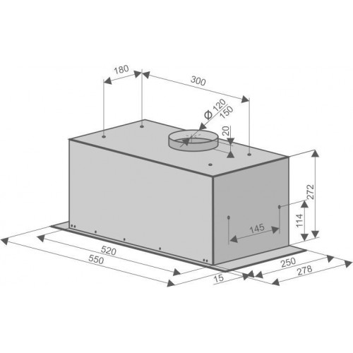 Вытяжка Konigin Checkbox 60 (черный)