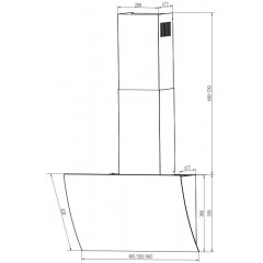 Вытяжка Elikor Wave 60 WH 243080 (белый)