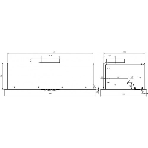 Вытяжка Elikor Cube Basic 60П-500-КЗД 692342 (белый)