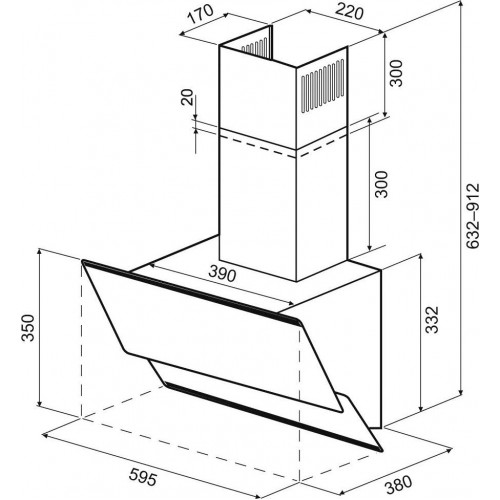Вытяжка Krona Irma A 600 S (черный)