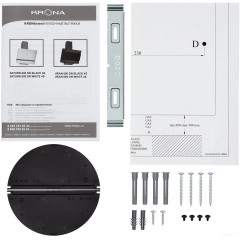 Вытяжка Krona Uran 600 DN Black 4S (черный)
