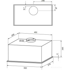 Вытяжка Krona Aspen 600 Black SGC КА-00009703 (черный)