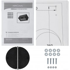 Вытяжка Krona Wermut 600 DN Black PB (черный)