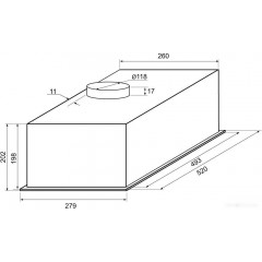 Вытяжка Krona Wermut 600 DN Black PB (черный)