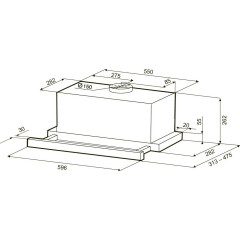 Вытяжка Krona Kamilla T Power 600 Inox КА-00008305 (нержавеющая сталь)