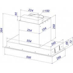 Вытяжка Zorg Nevada 1260 60 S-GC (белый)