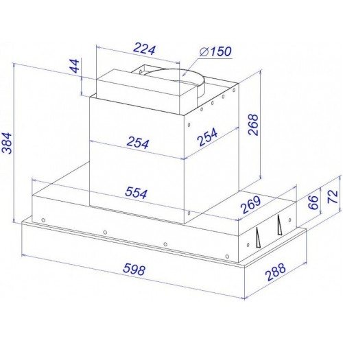 Вытяжка Zorg Nevada 1260 60 S-GC (черный)