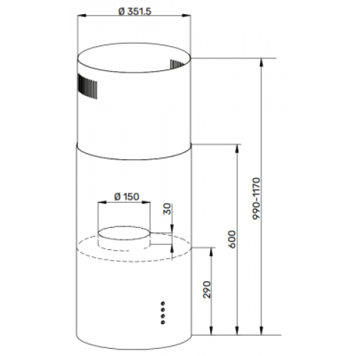 Вытяжка Kuppersberg TUBA 35 B