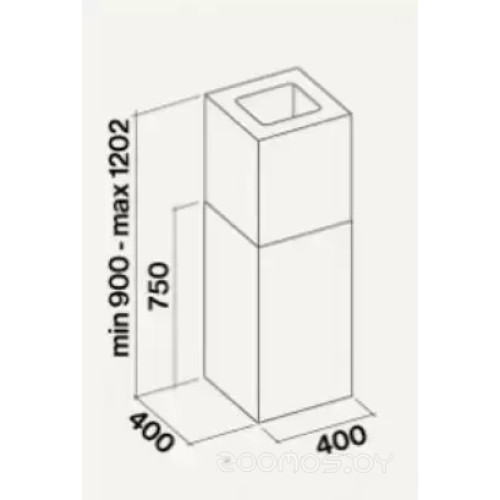 Вытяжка Falmec Mira Black Isola 40 (800)