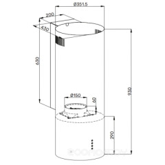 Вытяжка Kuppersberg WL-TUBA 35 X