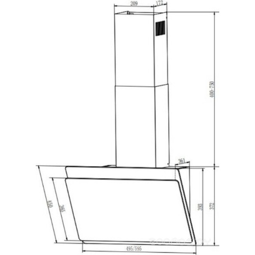 Вытяжка Faber Tocco BK 50 330.0702.952