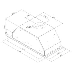 Вытяжка Korting KHI 6788 GN