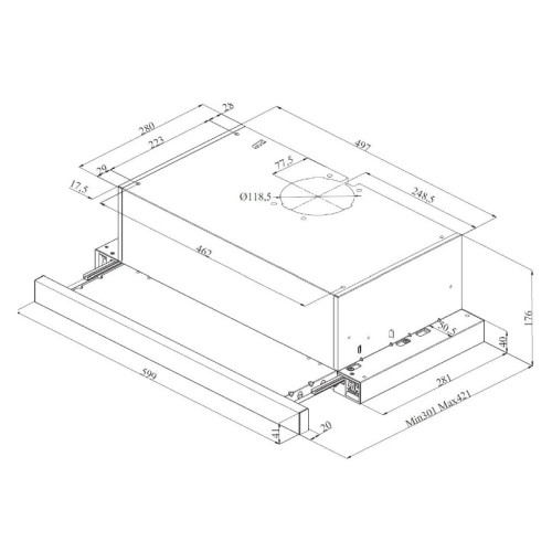 Вытяжка Korting KHP 6704 GN