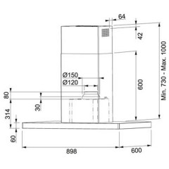 Вытяжка Franke FCR 925 TC BK/XS