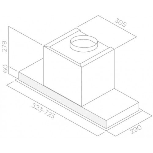 Вытяжка Elica HIDDEN IXGL/A/90