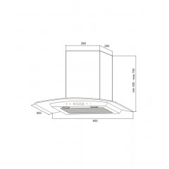 Вытяжка Germes Alt sensor 50 inox