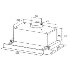 Вытяжка Germes Stash plus inox 50