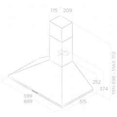 Вытяжка Elica TAMAYA RAIL CRBR/A/90