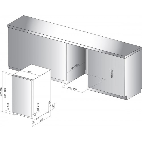 Посудомоечная машина Indesit DSIE 2B19