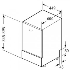 Посудомоечная машина Krona RIVA 45 FS WH