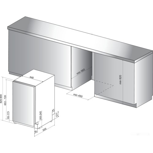 Посудомоечная машина Hotpoint-Ariston HSIO 3T235 WCE