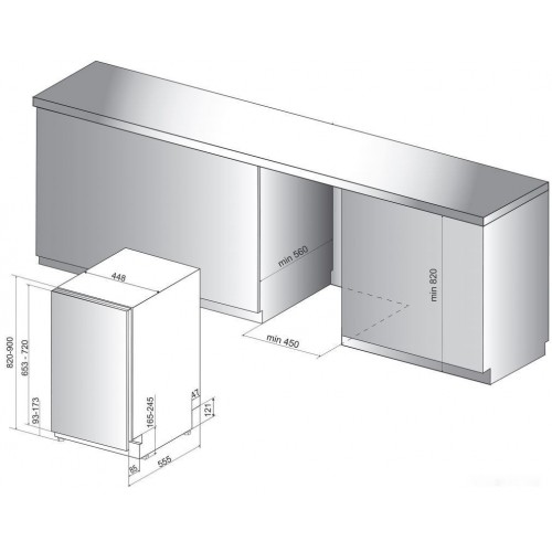Посудомоечная машина Whirlpool WSIO 3T223 PCE X