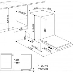Посудомоечная машина Smeg ST4522IN