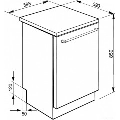 Посудомоечная машина Smeg LVSP34BQSTX