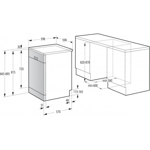 Посудомоечная машина Gorenje GS620C10S