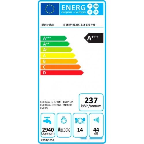 Посудомоечная машина Electrolux EEM48321L