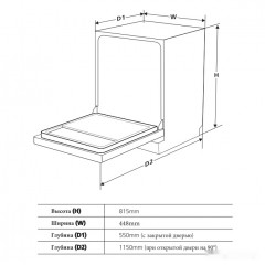 Посудомоечная машина AKPO ZMA45 Series 4