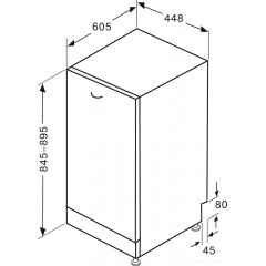 Посудомоечная машина Krona RIVA 45 FS Metallic
