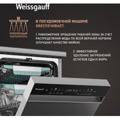 Посудомоечная машина Weissgauff DW 4539 Inverter Touch AutoOpen Inox