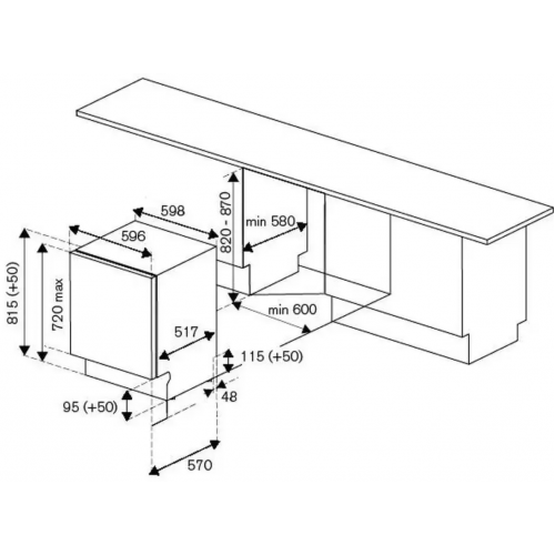 Посудомоечная машина Bertazzoni DW6083PRT