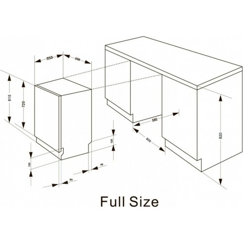 Посудомоечная машина Meferi MDW6062 Light
