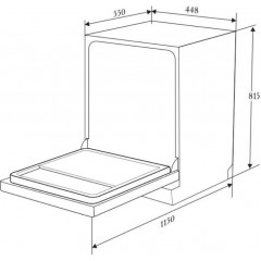Посудомоечная машина ZUGEL ZDI457