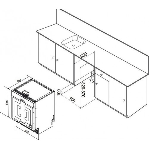 Посудомоечная машина Weissgauff BDW 6026 Inverter Infolight