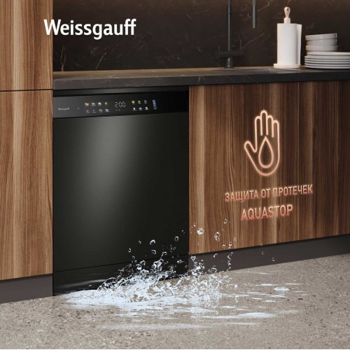 Посудомоечная машина Weissgauff DW 6039 Touch Dual Wash Black
