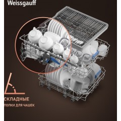 Посудомоечная машина Weissgauff DW 6039 Touch Dual Wash Black